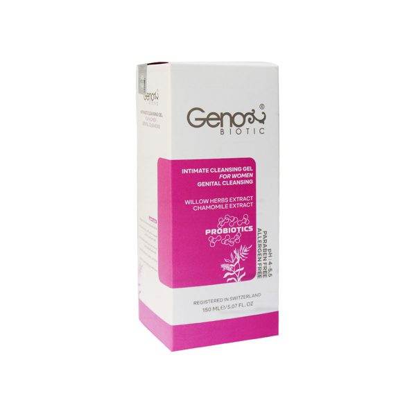 ژل شستشوی بهداشتی بانوان ژنوبایوتیک 150 میل-Geno Biotic Genital Cleansing Gel For Feminine Daily Intimate Hygiene