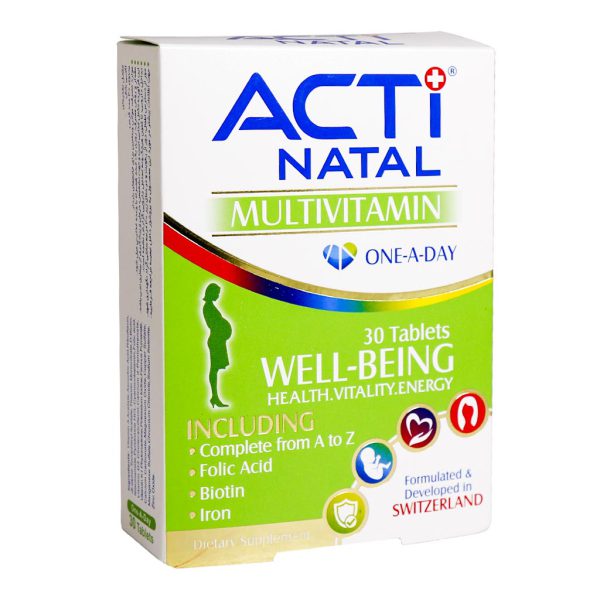 قرص مولتی ویتامین اکتی ناتال لیبرتی سوئیس 30 عدد-Liberty Swiss Acti Natal Multivitamin 30 Tabs