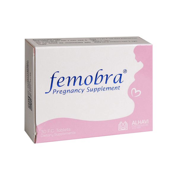 قرص روکش دار فموبرا الحاوی 30 عدد-Alhavi Pregnancy Supplement Femobra