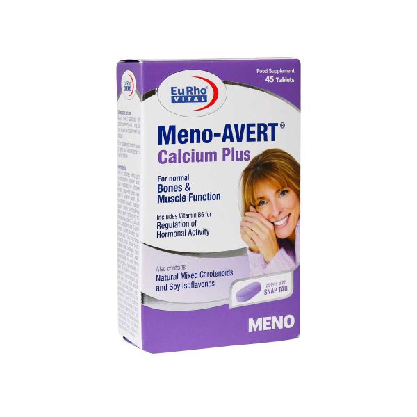 قرص منو اورت کلسیم پلاس یوروویتال 45 عدد-Eurhovital Meno Avert Calcium Plus