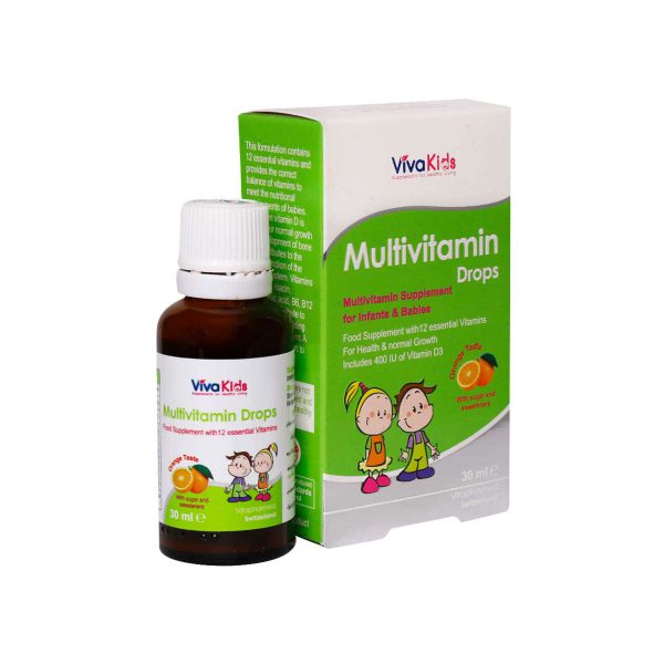 قطره مولتی ویتامین ویواکیدز 30 میلی لیتر-Viva Kids Multivitamin Drops