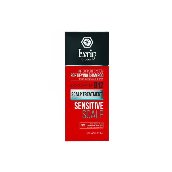 شامپو تقویت کننده اورین مناسب کف سر حساس - Evrin Biotech Fortifying Shampoo For Sensitive Scalp 200 ml- اورین