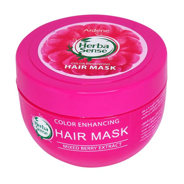 ماسک کراتینه تثبیت کننده رنگ مو هرباسنس آردن 250 گرم _ Ardene Herba Sense Color Enhancing Hair Mask With Mixed Berry Extract _ آردن هرباسنس