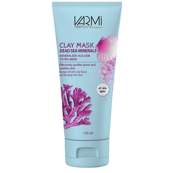 ماسک صورت خاک رسی کانی های دریایی ـ Clay Mask Dead Sea Minerals ـ وارمی