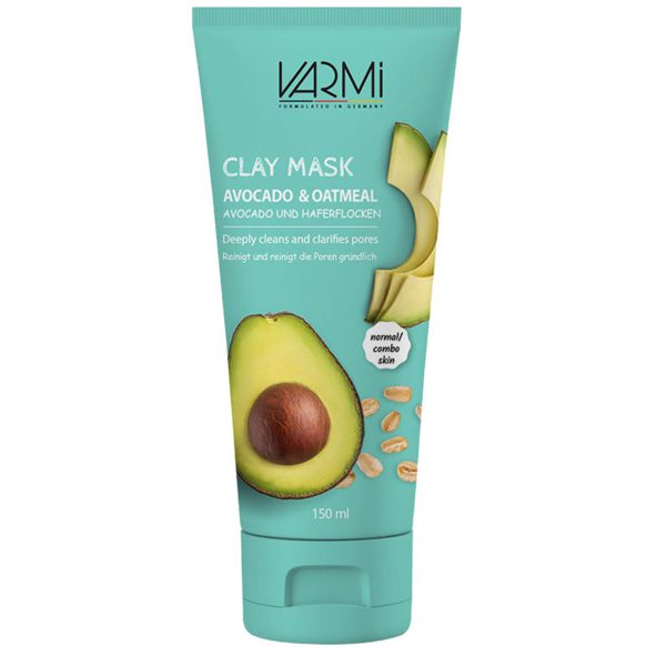 ماسک صورت خاک رسی جو و آووکادو وارمی ـVarmi Clay Mask Avocado And Oatmeal ـ وارمی