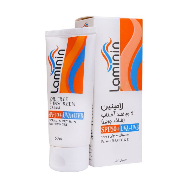 کرم ضد آفتاب فاقد چربی لامینین SPF50- Oil Free Sunscreen Cream - لامینین