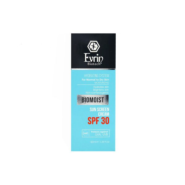 کرم ضد آفتاب و مرطوب کننده اورین SPF 30 پوست معمولی و خشک 50 میل