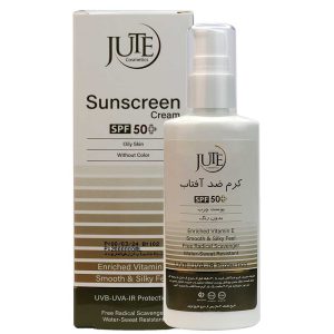 کرم ضد آفتاب پمپی بی رنگ SPF50+ مخصوص پوست چرب ژوت