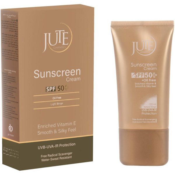 کرم ضد آفتاب +SPF50 پوست چرب بژ طبیعی ژوت