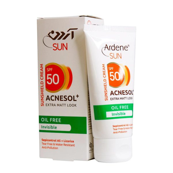 کرم ضد آفتاب فاقد چربی آکنه سل پلاس SPF50 ـ Acnesol Plus Oil Free Sunscreen Cream SPF50   ـ آردن