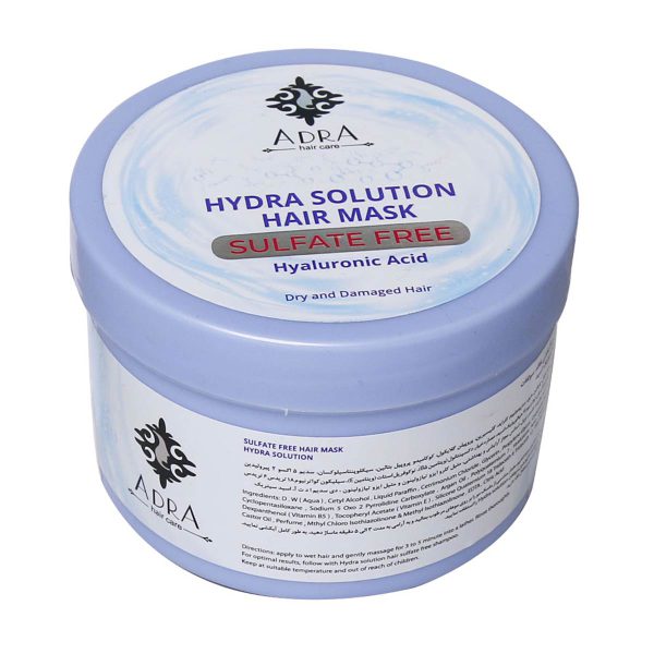 ماسک مو با آبکشی فاقد سولفات آدرا حاوی هیالورونیک اسید - Adra Hydra Solution Hair Mask - آدرا