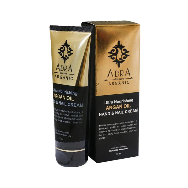 کرم ترمیم کننده و مرطوب کننده دست و ناخن حاوی روغن آرگان آدرا- Adra Ultra Noutrishing Argan Oil Hand And Nail Cream- آدرا