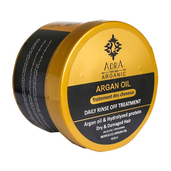 ماسک مو با آبکشی آدرا آرگانیک حاوی روغن آرگان - Adra Arganic Oil & Hydrolyzed Protein Hair Mask - آدرا