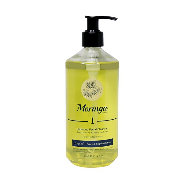 ژل شستشو و آبرسان صورت 1 مورینگا امو مناسب پوست چرب تا معمولی - Moringa Emo 1 hydrating Facial Cleanser For Oily to Normal Skin - مورینگا