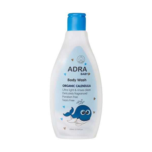 شامپو بدن بچه حاوی عصاره کالاندولا آدرا - Adra Organic Calendula Baby Body Wash - آدرا