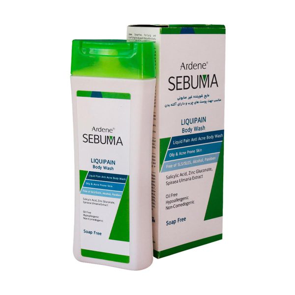 مایع شوینده غیرصابونی بدن سبوما- Sebuma Liquid Pain Anti Acne Body Wash  - آردن سبوما