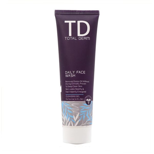 ژل شستشوی صورت مخصوص پوست خشک توتال درم _ TOTAL DERM TOTAL DERM DAILY FACE WASH FOR DRY SKIN ـ توتال درم