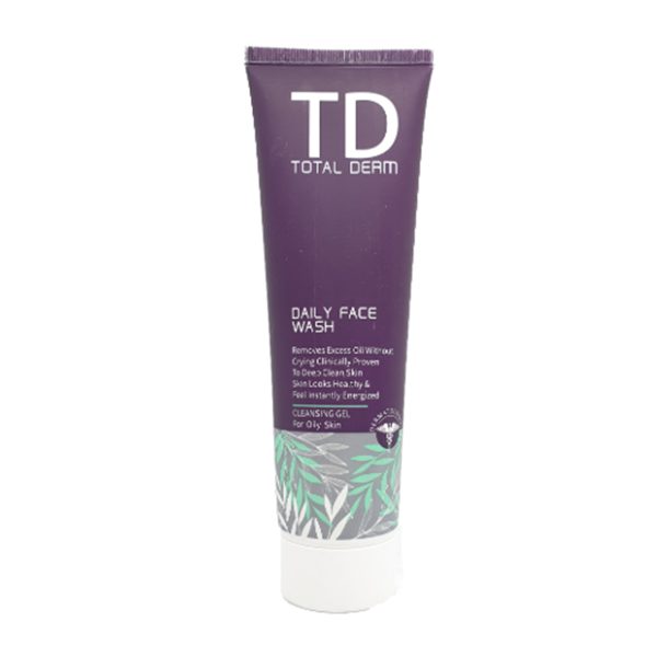 ژل شستشوی صورت پوست چرب توتال درم ـ Total Derm Daily Face Wash Cleansing Gel For Oily Skinـ توتال درم