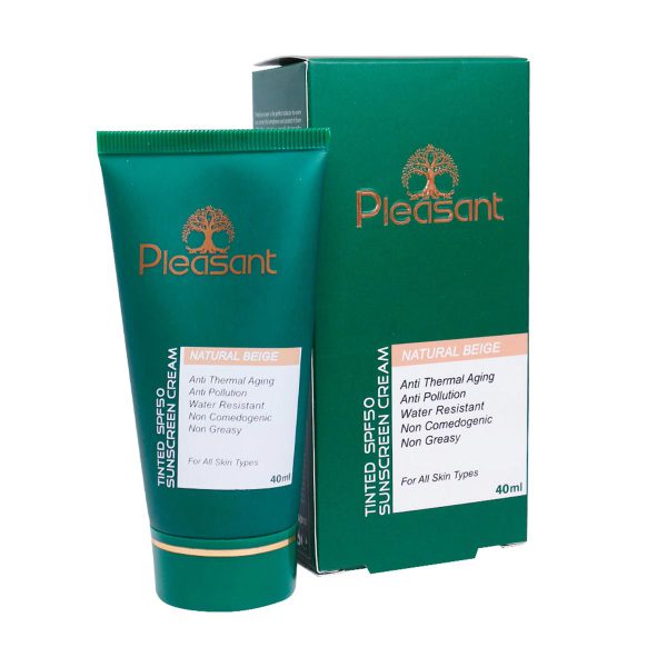 کرم ضد آفتاب رنگی - Pleasant tinted sunscreen cream - پلزنت