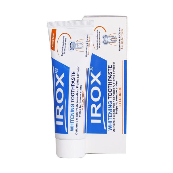 خمیر دندان سفید کننده ایروکس 100 گرم ـ Irox Whitening Toothpaste + Fluorideـ ایروکس