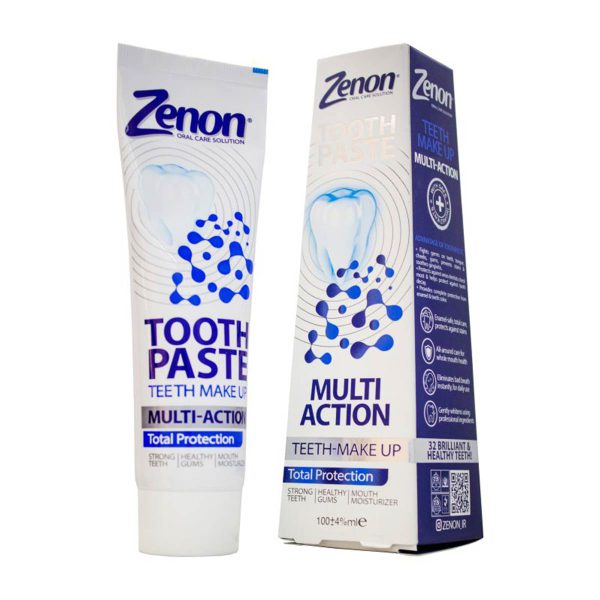 خمیر دندان کامل زنون 100 میلی لیتر ـ Zenon Multi Action Toothpaste ـ زنون