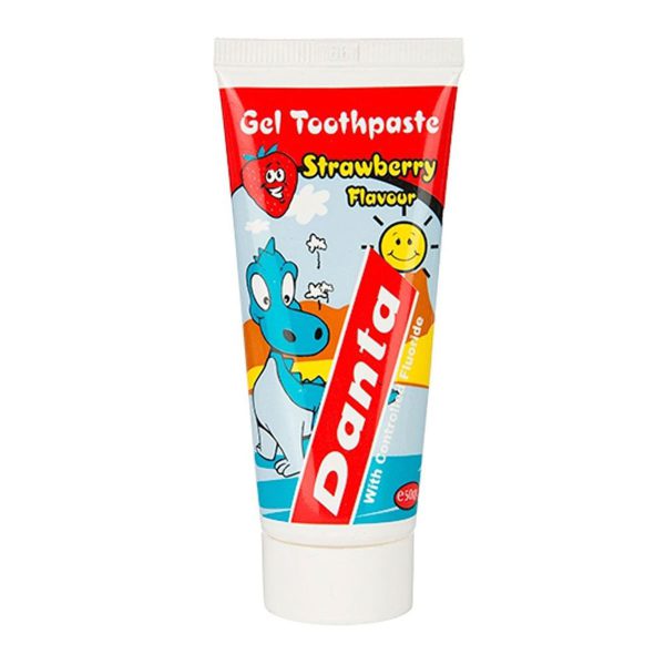 خمیردندان ژله‌ای بچه با طعم توت فرنگی دانتا- GEL TOOTHPASTE STRAWBERRY FLAVOUR DANTA- دانتا