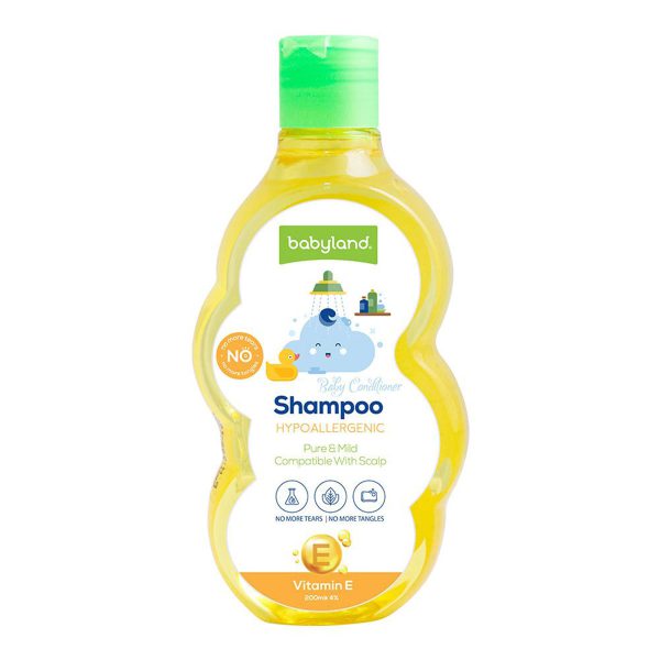 شامپو نرم کننده کودک بی بی لند حاوی ویتامین E ـ Babyland-Baby-Conditioner-Shapoo ـ بی بی لند