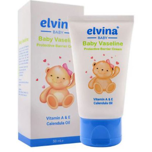 کرم وازلین کودک الوینا حجم 50 میلی لیتر ـ elvina Baby Vazeline Cream ـ الوینا