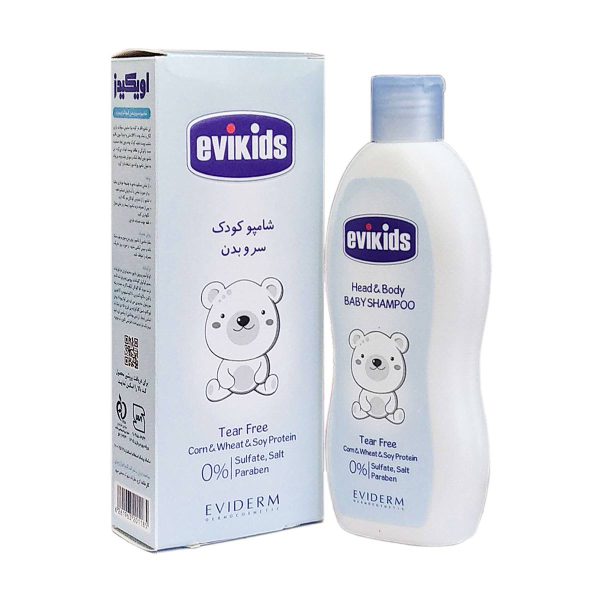 شامپو سر و بدن کودک اویدرم ـ Eviderm Head And Body Baby Shampoo ـ اویکیدز