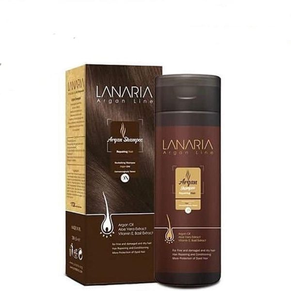 شامپو تغذیه کننده و نرم کننده آرگان 200 میلی لیتر لاناریا ـ Lanaria Argan line shampoo ـ لاناریا