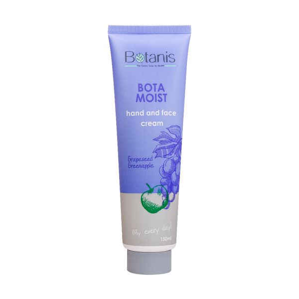 کرم مرطوب کننده دست و صورت انگور و سیب سبز بوتانیس 150 میلی لیتر ـ Botanis Hand and Face Cream with Green Apple and Grape Seed ـ بوتانیس