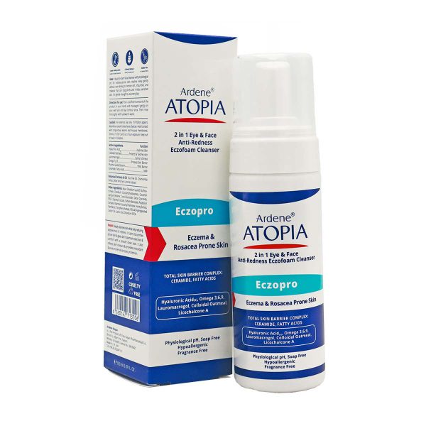 فوم شوینده صورت و اطراف چشم آتوپیا آردن مدل Eczopro ـ Ardene Atopia Eczopro Eye & Face Cleanser Foam ـ آردن آتوپیا