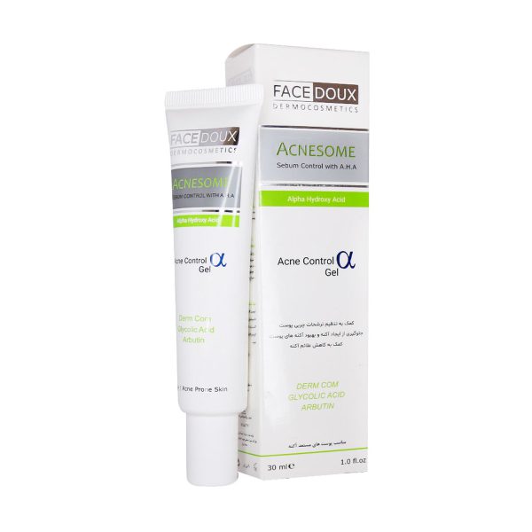 ژل کنترل کننده چربی حاوی AHA آکنه زوم فیس دوکس 30 میلی لیتر ـ Face Doux Acnesome Sebum Control Gel With AHA ـ فیس دوکس