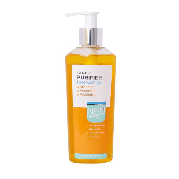 ژل شستشوی صورت نئودرم مدل Gentle Purifier مناسب پوست نرمال و خشک - Neuderm Gentle Purifier Face Wash Gel For Normal To Dry Skin - نئودرم