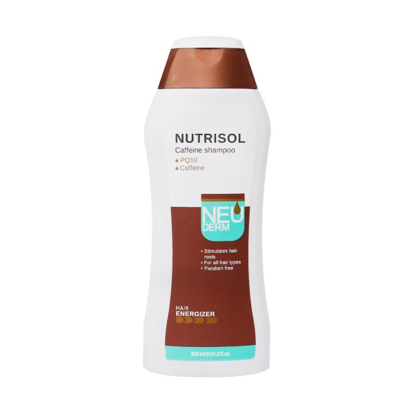 شامپو ضد ریزش نوتریسل کافئین نئودرم 300 میلی لیتر ـ Neuderm Nutrisol Caffeine Shampoo ـ نئودرم