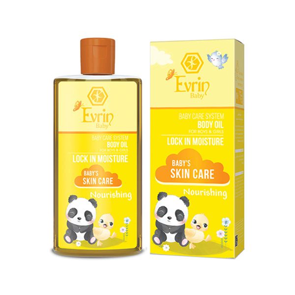 روغن مغذی و نرم کننده کودک ـ Evrin Body Oil ـ اورین