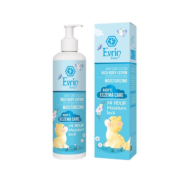 لوسیون بدن کودک اورین پوست خشک ـ Evrin Moisturizing Body Lotion For Dry Skin ـ اورین