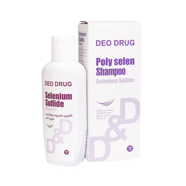 شامپو ضد شوره سلنیوم سولفاید 1 درصد دئودراگ 120 میلی لیتر ـ Deo Drug Poly Selen Selenium Sulfide Shampoo ـ دئودراگ