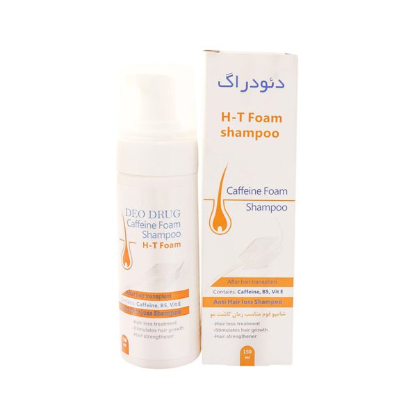 شامپو فوم مخصوص کاشت مو دئودراگ 150 میلی لیتر ـ Deo Drug H-T Foam Shampoo After Hair Transplant ـ دئودراگ