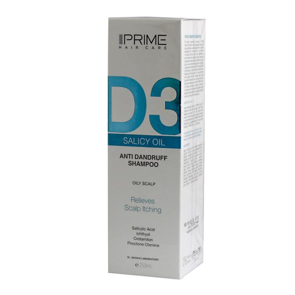 شامپو ضد شوره D3 پریم مناسب پوست سر چرب - Prime D3 Anti Dandruff shampoo For Oily Scalp - پریم