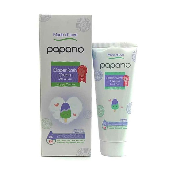 کرم سوختگی پای کودک پاپانو _ papano diaper rash cream Sofe & pure‌ـ پاپانو