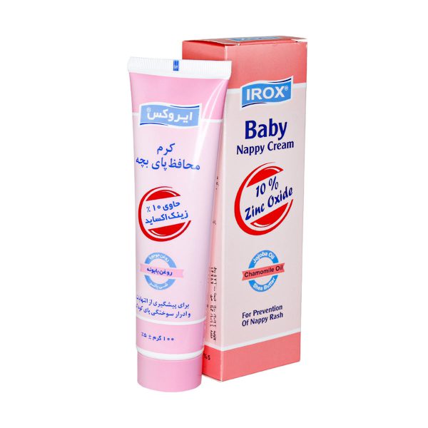 کرم محافظ پای بچه ایروکس 100 گرمی ـ Baby Nappy Cream Irox ـ ایروکس