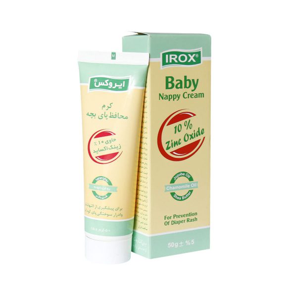 کرم محافظ پای بچه ایروکس حاوی 10 درصد زینک اکساید ـ Irox Baby Nappy Cream 10% Zink Oxide ـ ایروکس