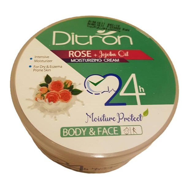 کرم مرطوب کننده دیترون مدل روغن رز حجم 200 میلی لیتر ـ Ditron Rose Oil Moisture Cream ـ دیترون