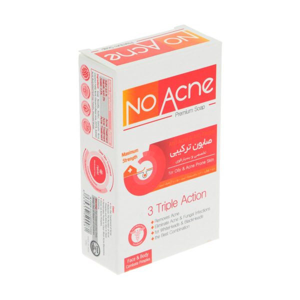 صابون ترکیبی بسیار قوی نو آکنه ۱۰۰ گرم ـ NoAcne Hybrid 3 Triple Action Soap ـ نوآکنه