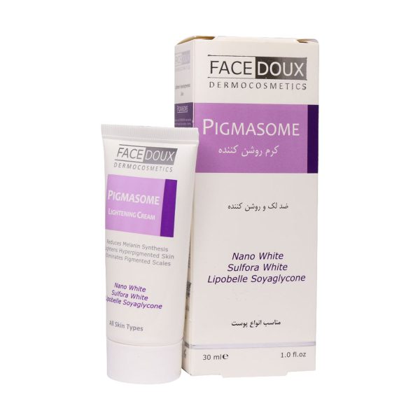 کرم روشن کننده صورت پیگمازوم فیس دوکس 30 میلی لیتر ـ Facedoux Pigmasome Lightening Cream ـ فیس دوکس