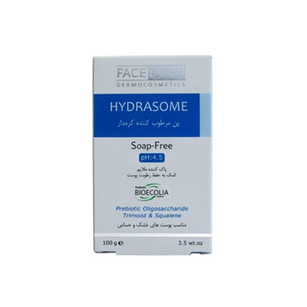 پن مرطوب کننده هیدرازوم فیس دوکس مناسب پوست های خشک و حساس ۱۰۰ گرم ـ Facedoux Hydrasome Moisturizing Syndet Bar ـ فیس دوکس