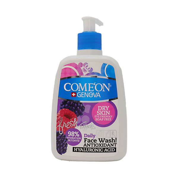 ژل شستشوی صورت پوست خشک کامان ـ Comeon Dry Skin Face Wash 500 Ml ـ کامان