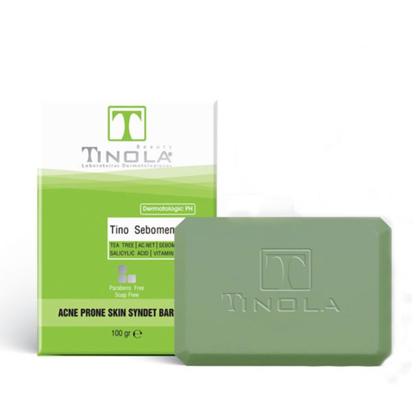 پن شوینده تینولا مخصوص پوست چرب و جوش دار- Tinola Tino Sebomen Syndet Bar For Acne Prone Skin- تینولا