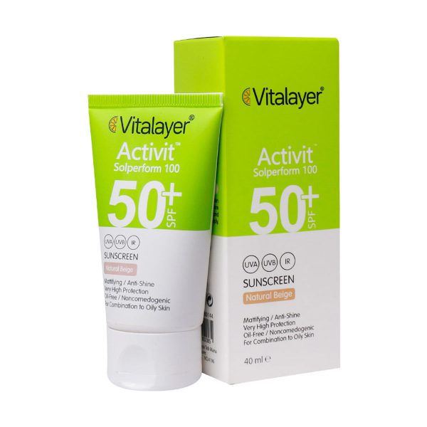 کرم ضد آفتاب پوست چرب ویتالیر SPF50 ـ Vitalayer Sunscreen Cream For Oily Skin SPF50 - ویتالیر